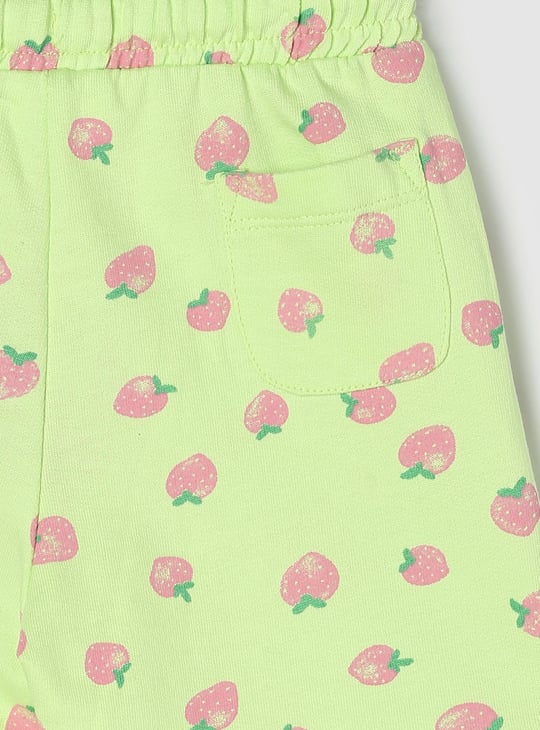 Girls All-Over Printed Knit Shorts