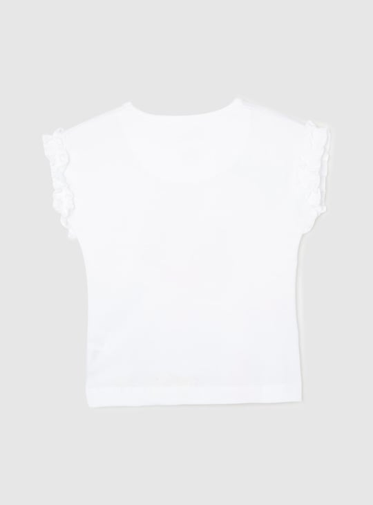 Girls Disney Princess Printed  T-shirt