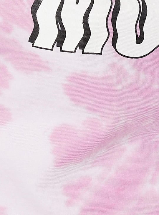 Women Disney Printed Round Neck Crop T-shirt