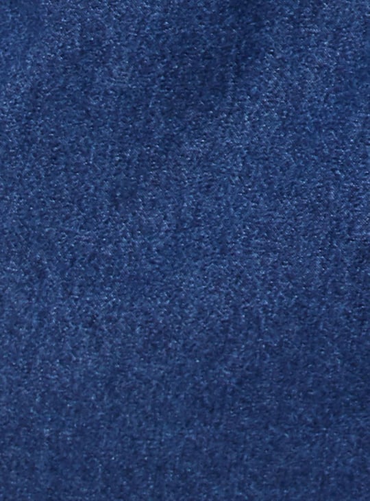 Women Solid Denim Shirt Dress