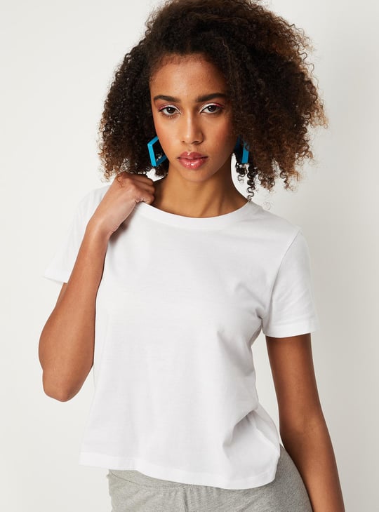 Women Solid Denim Jumpsuit with T-shirt