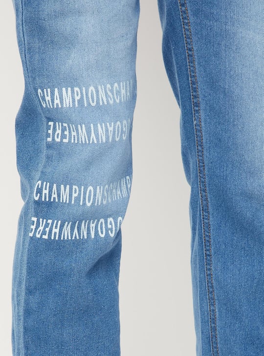 Boys Slim Fit Faded Jeans