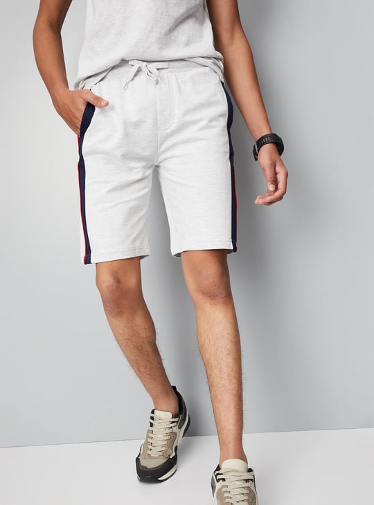 Boys Contrast Panel Knit Shorts