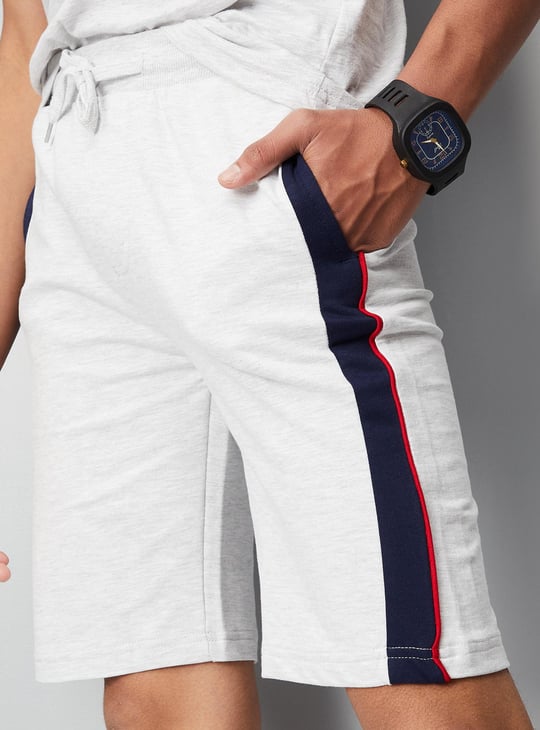 Boys Contrast Panel Knit Shorts
