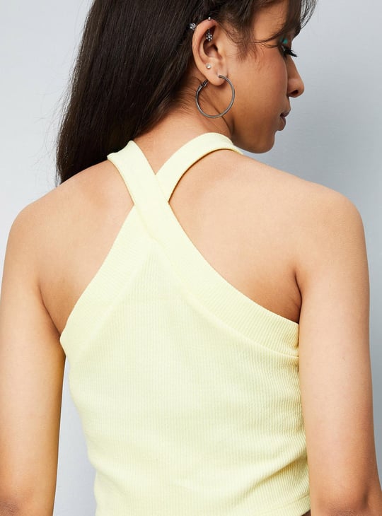 Girls Rib Knit Crop Top