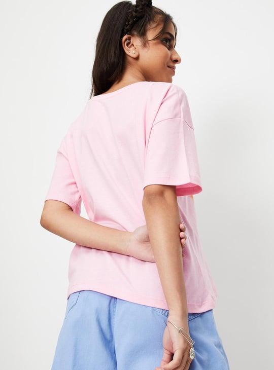 Girls Little Mermaid Printed Knit T-shirt