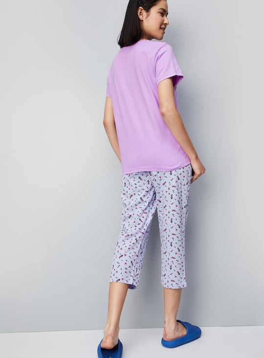 Women Printed Capri Set