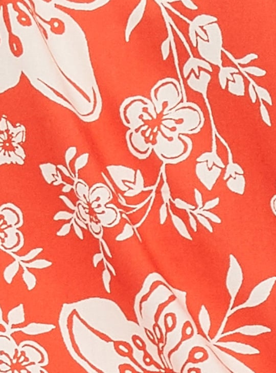 Women Printed Sleeveless Shirt Dress