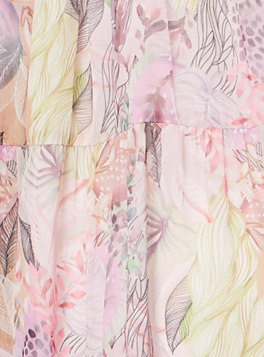 Women Printed Tiered Maxi Dress