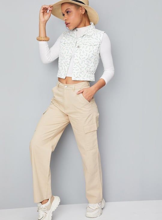 Women Solid Utility Cargos