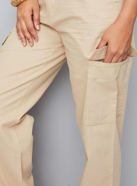 Women Solid Utility Cargos