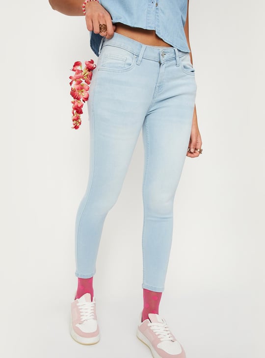 Women Washed Skinny Fit Jeans