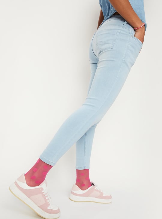 Women Washed Skinny Fit Jeans