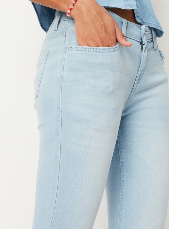 Women Washed Skinny Fit Jeans