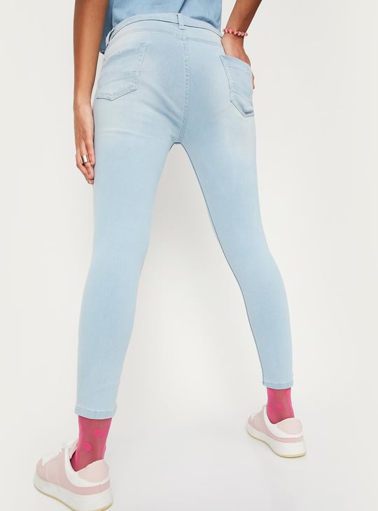 Women Washed Skinny Fit Jeans