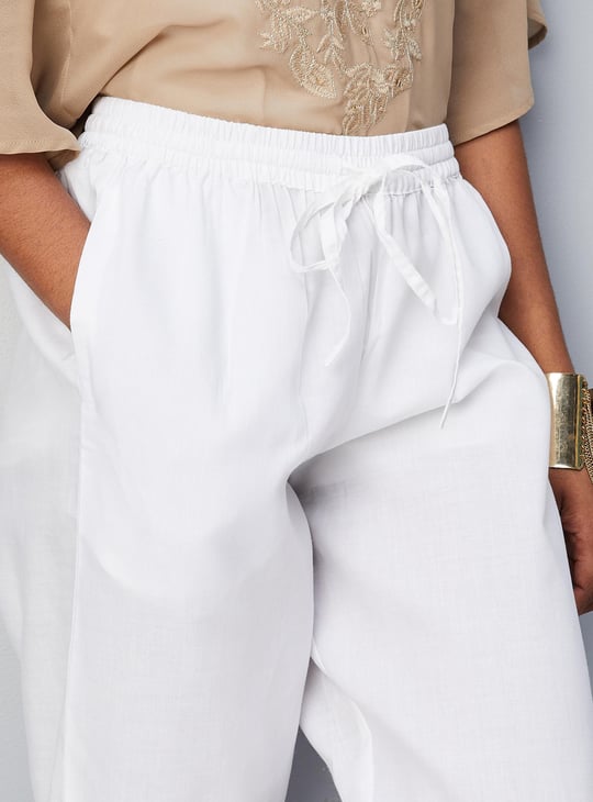 Women Chikankari Straight Pants