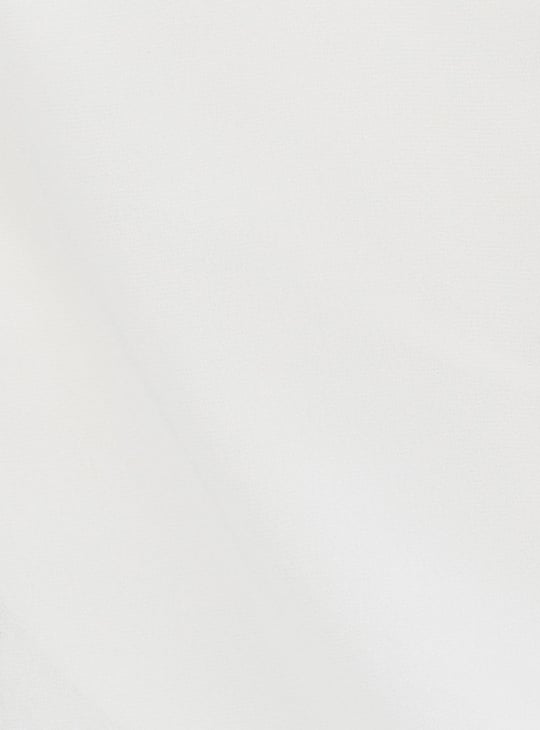 Women Solid Blouse with Pleated Sleeves