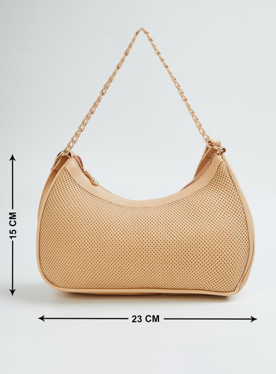 Women Chain Detail Baguette Bag