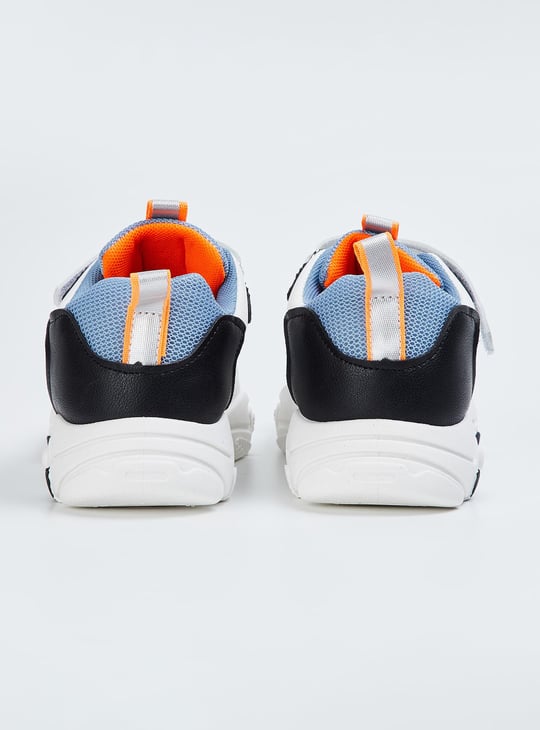 Boys Colourblock Velcro Sports Shoes