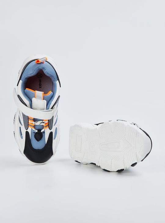 Boys Colourblock Velcro Sports Shoes