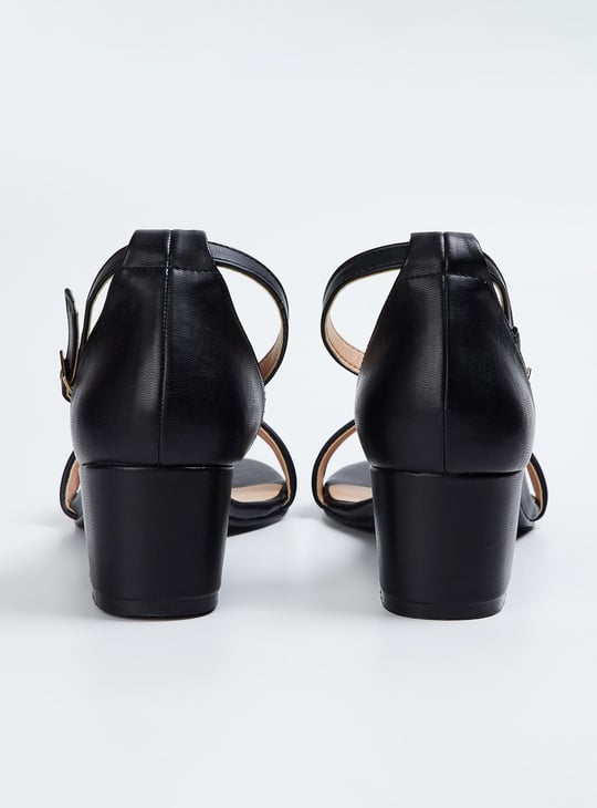 Women Ankle Strap Block Heels