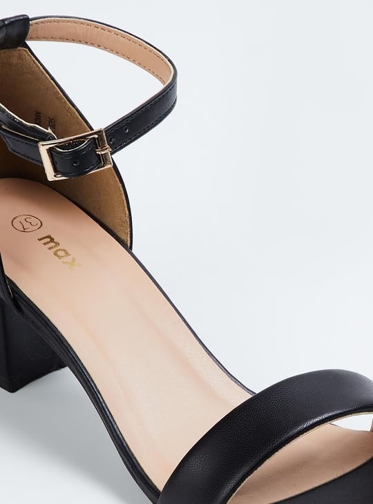Women Ankle Strap Block Heels