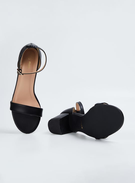Women Ankle Strap Block Heels