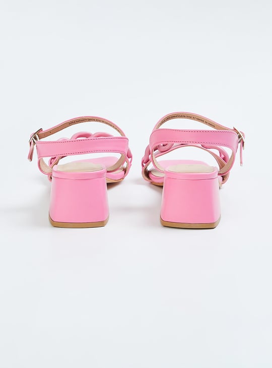 Women Chain-Detailed Block Heels