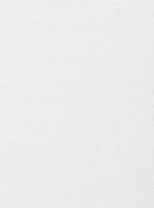 Girls Solid 3/4th Length Leggings