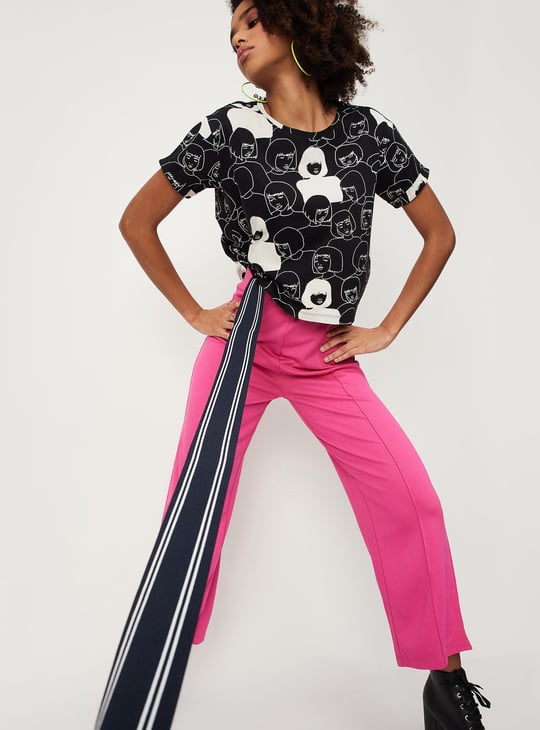 Women Cropped Graphic T-shirt