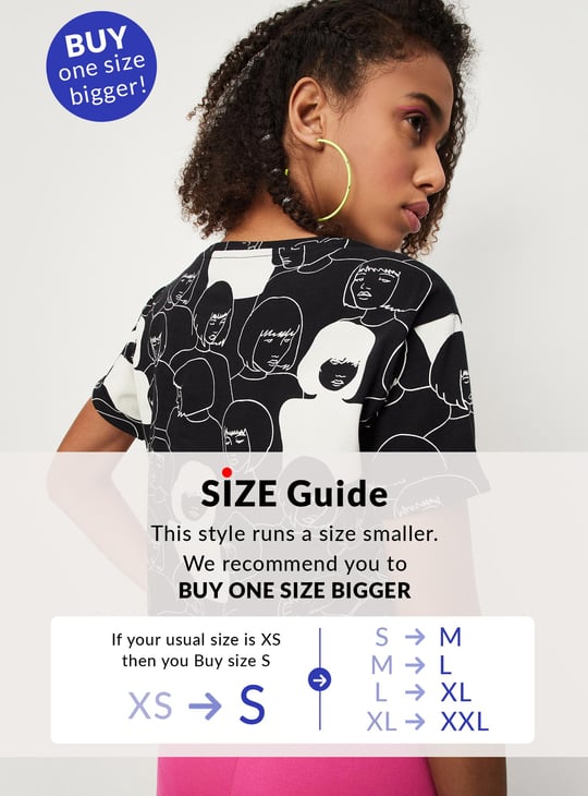 Women Cropped Graphic T-shirt