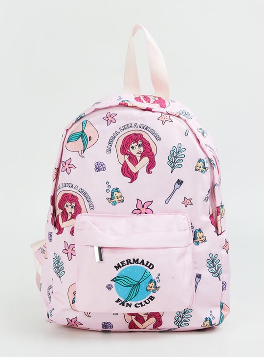 Girls Little Mermaid Printed Backpack