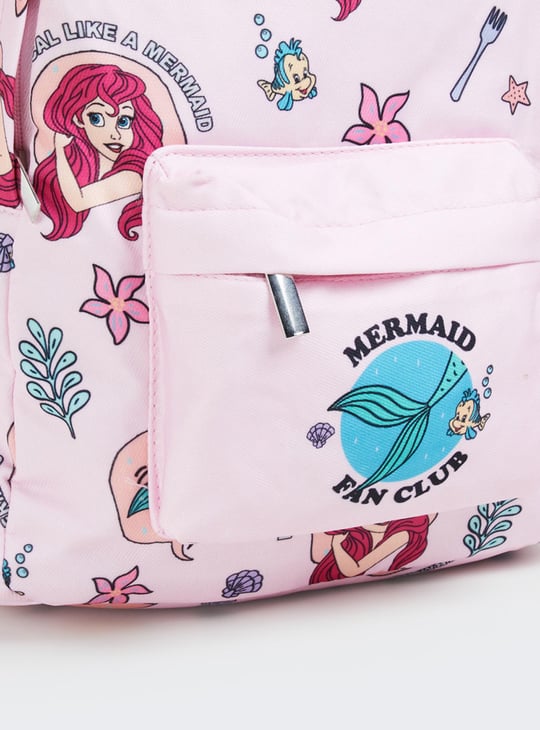 Girls Little Mermaid Printed Backpack