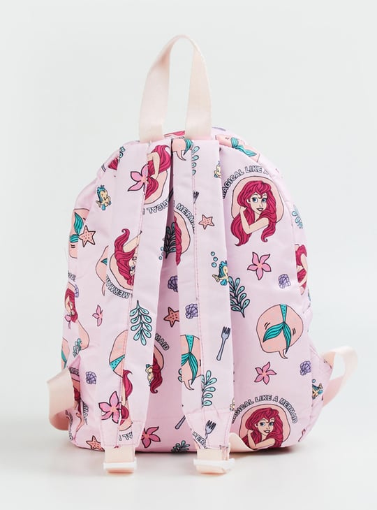 Girls Little Mermaid Printed Backpack