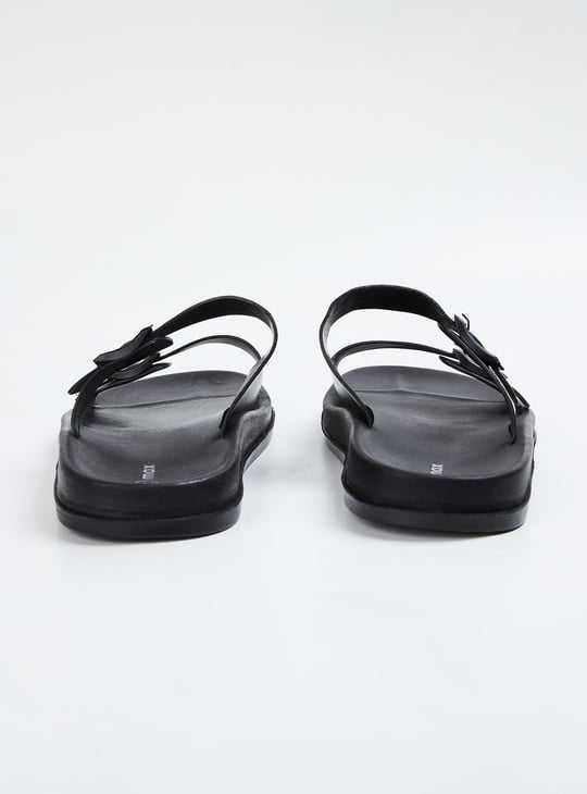 Men Double Strap Sliders