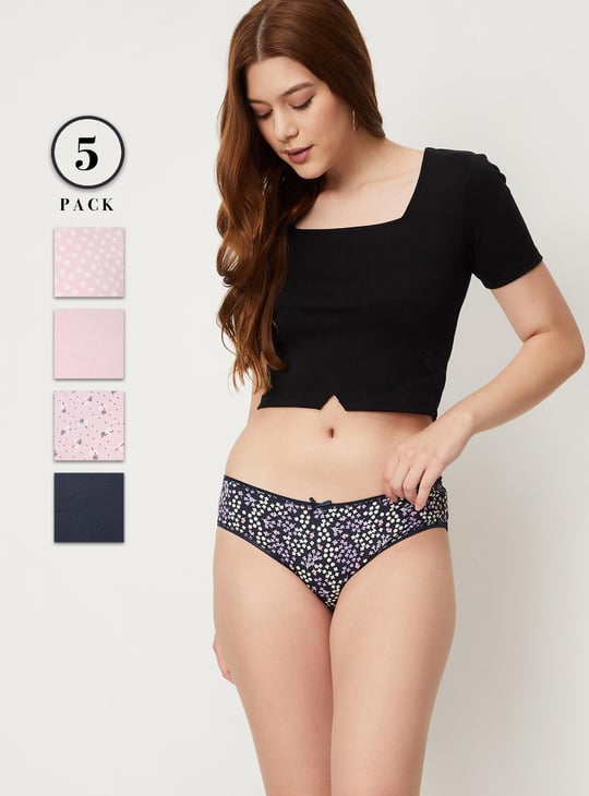 Women Assorted Hipster Panties - Pack of 5