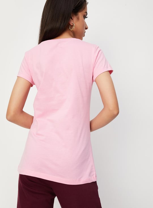 Girls Graphic Printed Cotton T-shirt