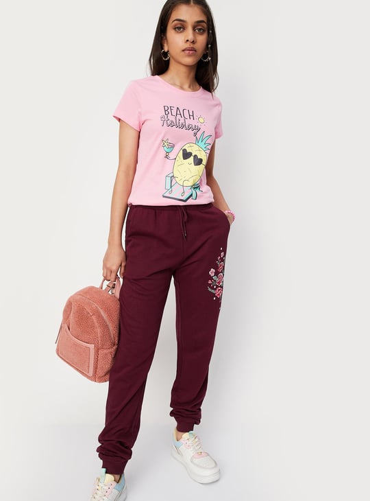 Girls Graphic Printed Cotton T-shirt