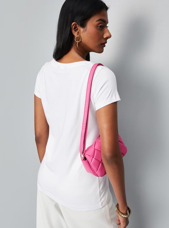 Women Round Neck Graphic T-shirt