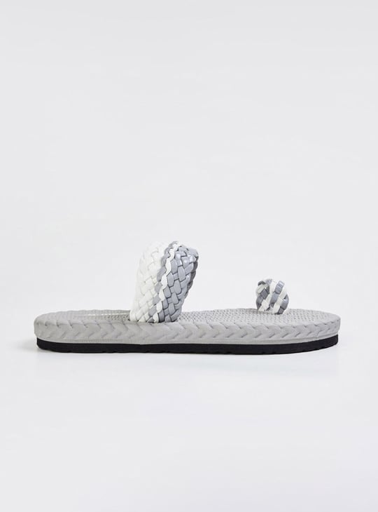 Women Braided Ring-Toe Sandals