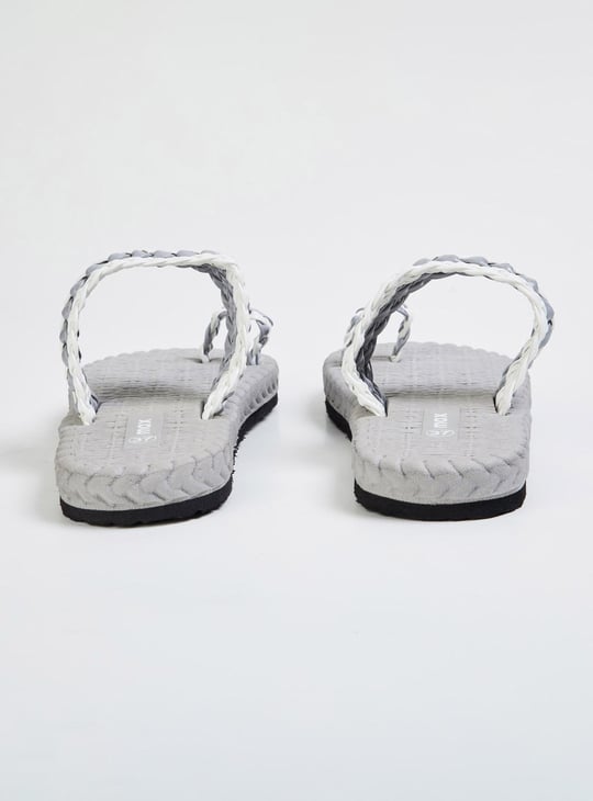 Women Braided Ring-Toe Sandals