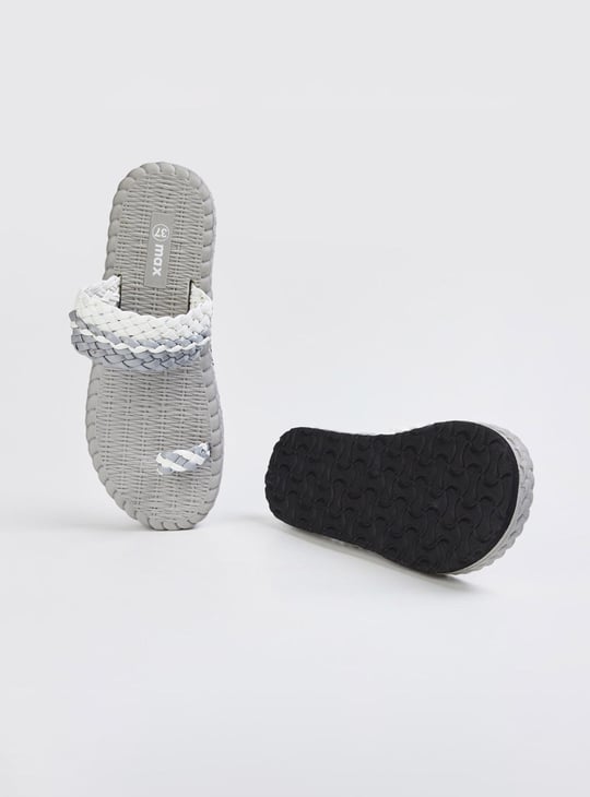 Women Braided Ring-Toe Sandals