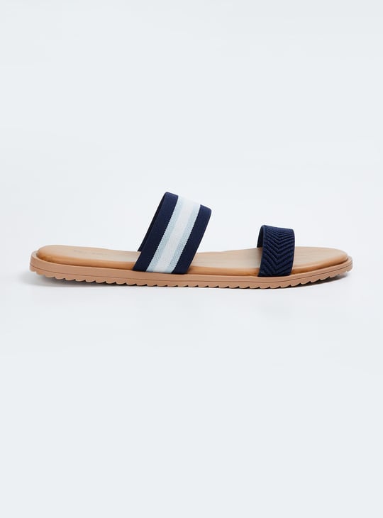 Women Striped Flat Sandals