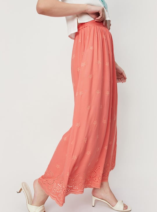 Women Schiffli Gathered Palazzos