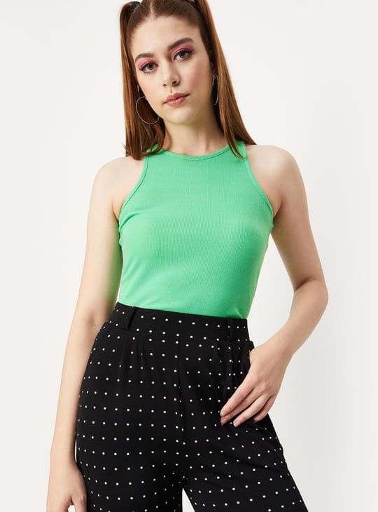 Women Rib Knit Tank Top