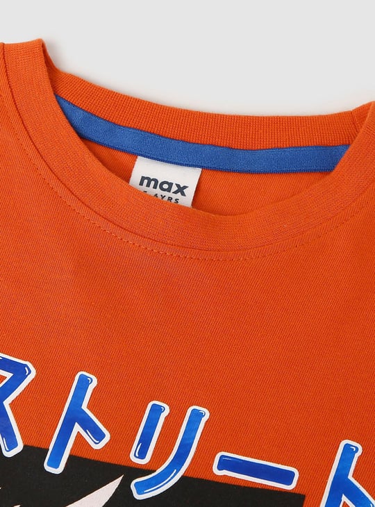 Boys Cotton Graphic T-shirt