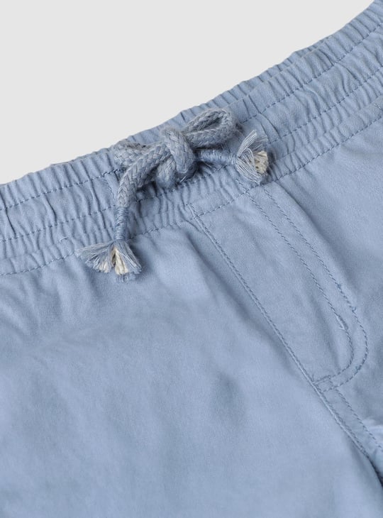 Boys Solid Bermuda Shorts