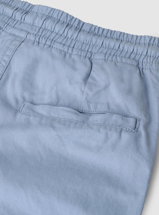 Boys Solid Bermuda Shorts