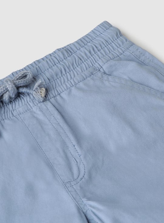 Boys Solid Bermuda Shorts