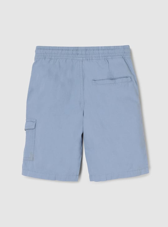 Boys Solid Bermuda Shorts